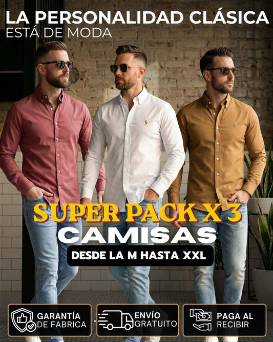 Clásica Manga Larga Caballero